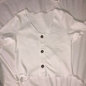 SHEIN white cropped top